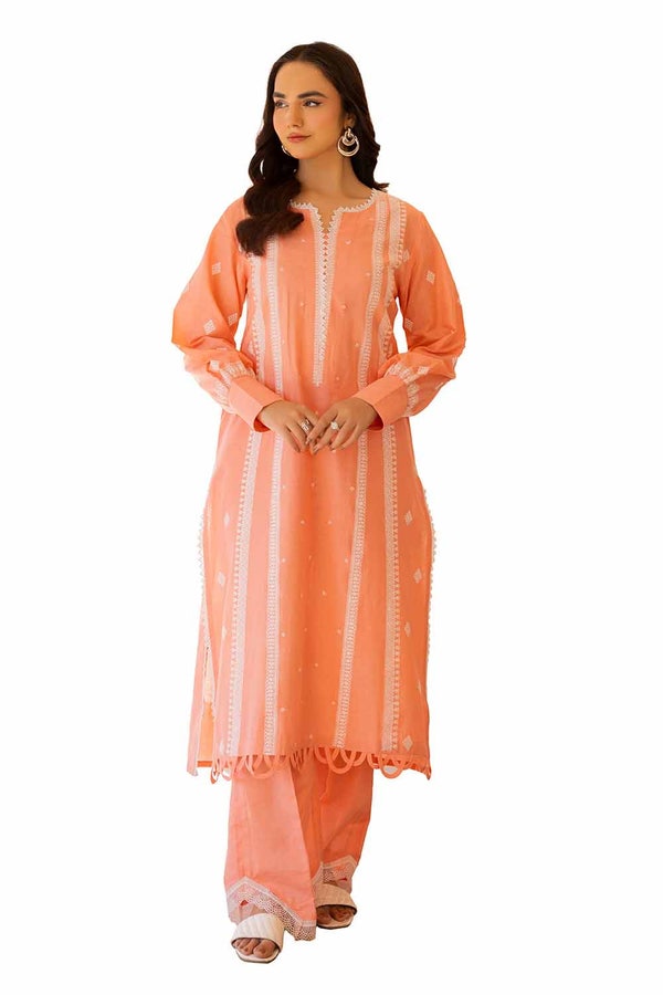UAE -2PC Unstitched Embroidered Lawn Suit TL-42061