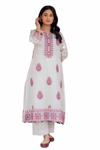 UAE -2PC Unstitched Embroidered Lawn Suit TL-42062