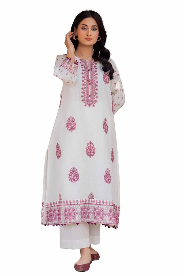 UAE -2PC Unstitched Embroidered Lawn Suit TL-42062