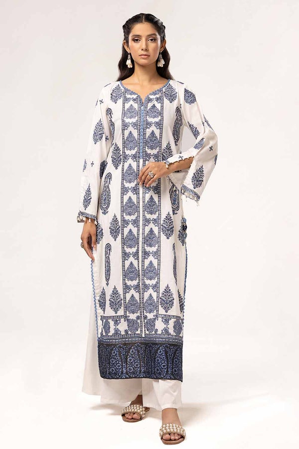 UAE -2 Piece Unstitched Embroidered Lawn Suit TL-42081