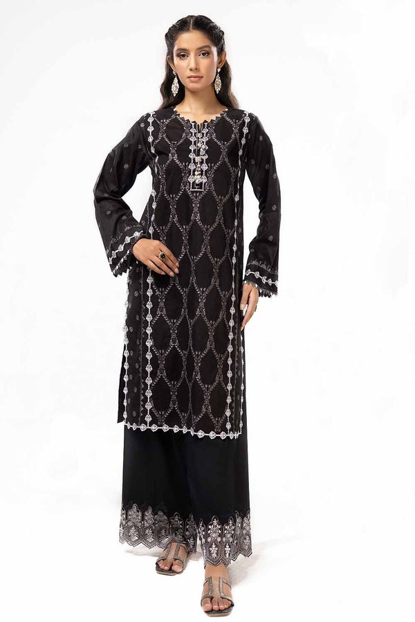 UAE -2 Piece Unstitched Embroidered Lawn Suit TL-42082