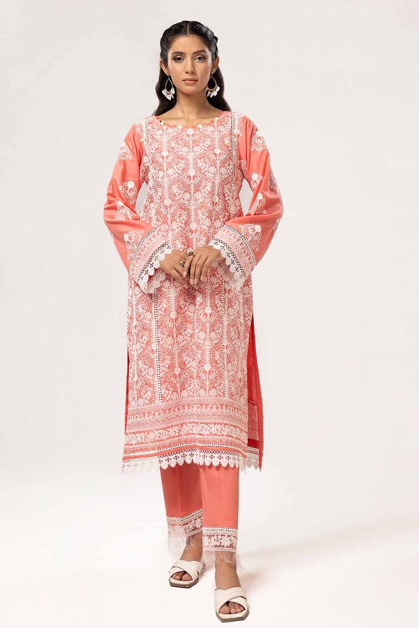 UAE -2 Piece Unstitched Embroidered Lawn Suit TL-42085