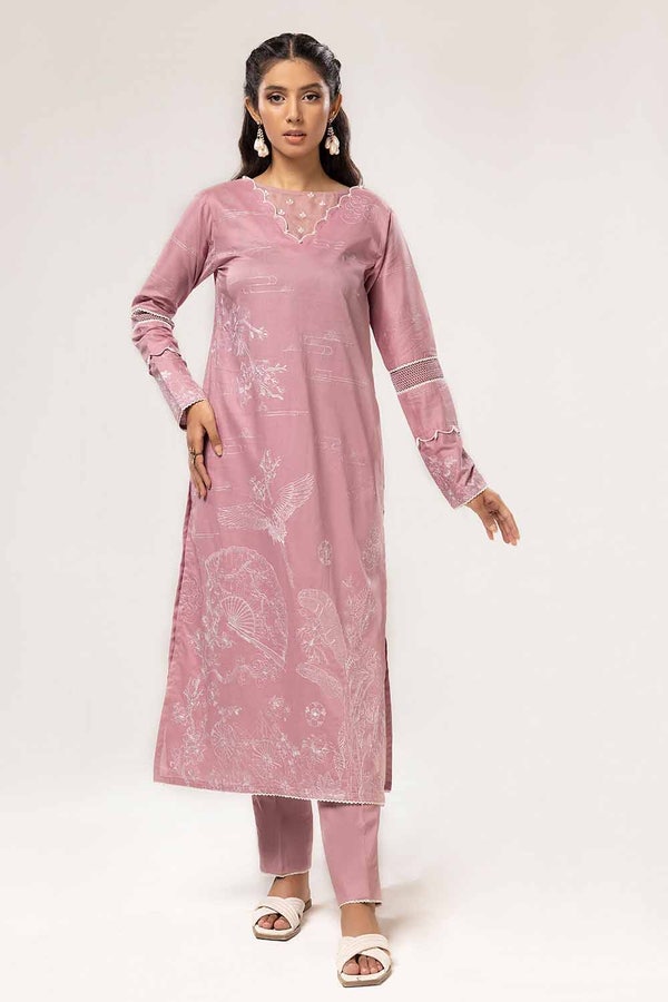 UAE -2 Piece Unstitched Embroidered Lawn Suit TL-42089