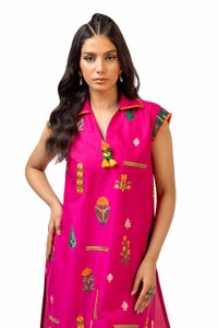 UAE -2 Piece Unstitched Embroidered Lawn Suit with Printed Lawn Trouser TL-42111