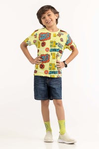 UAE -Toddler Boy Sun Lime T-Shirt 231-513-031