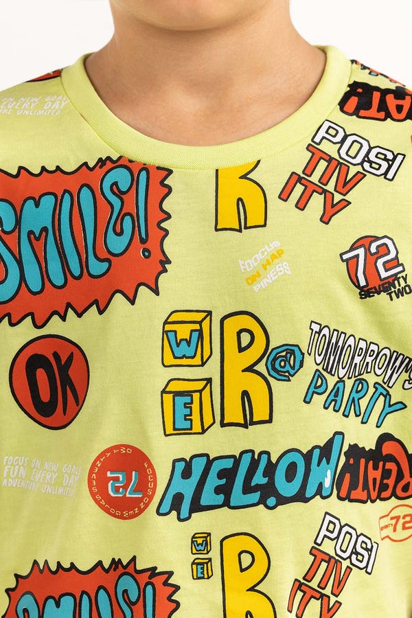 UAE -Toddler Boy Sun Lime T-Shirt 231-513-031