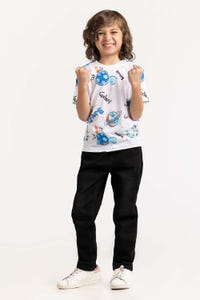 UAE -Toddler Boys White T-Shirt 231-513-011