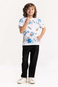UAE -Toddler Boys White T-Shirt 231-513-011