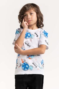 UAE -Toddler Boys White T-Shirt 231-513-011