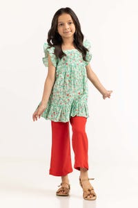 UAE -Toddler Girl Green Blouse 231-617-405