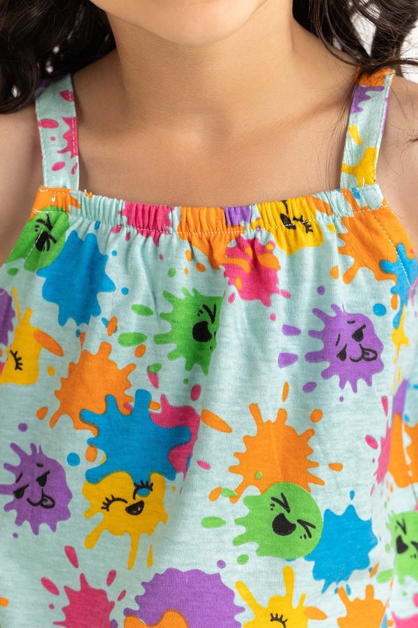 UAE -Toddler Girl Green Co-Ord Top 231-616-014 T
