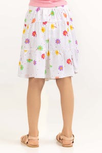 UAE -Toddler Girl White Skirt 231-618-001
