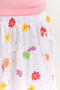 UAE -Toddler Girl White Skirt 231-618-001