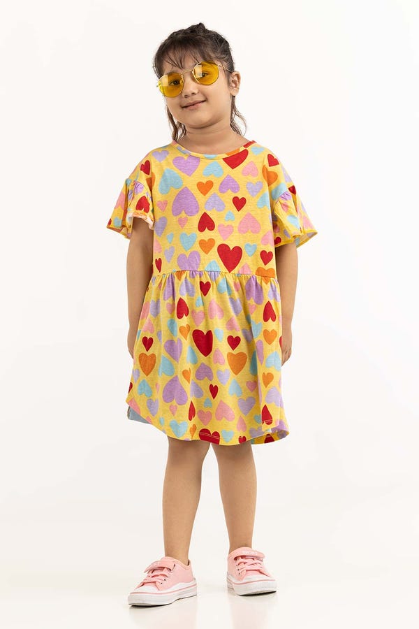 UAE -Toddler Girl Banana Dress 231-614-022