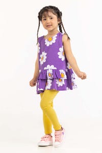 UAE -Toddler Girl Deep Lavender Dress 231-614-023