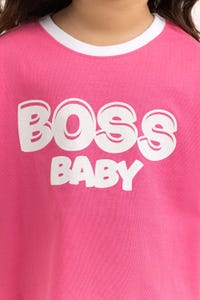 UAE -Toddler Girl Pink T-Shirt 231-613-002