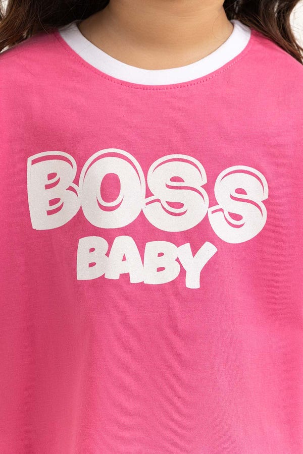 UAE -Toddler Girl Pink T-Shirt 231-613-002