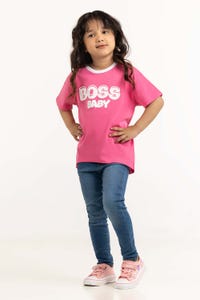 UAE -Toddler Girl Pink T-Shirt 231-613-002