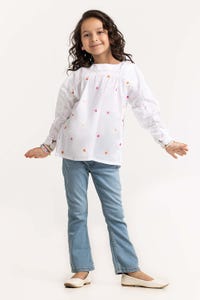 UAE -Toddler Girl White Shirt TGWS-2210003 A