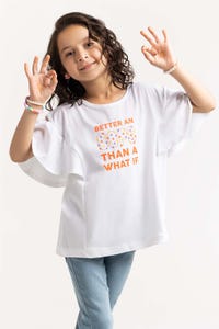 UAE -Toddler Girls White T-Shirt TGKT-2210026