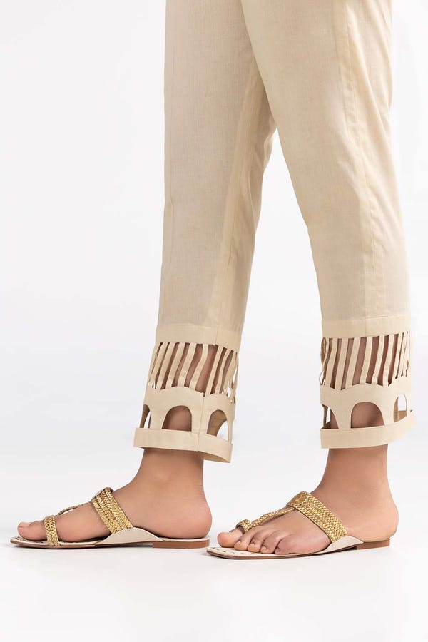 UAE -Beige Cambric Fashion Trousers TR-22-20