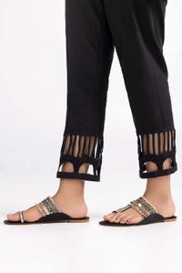 UAE -Black Cambric Fashion Trousers TR-22-20