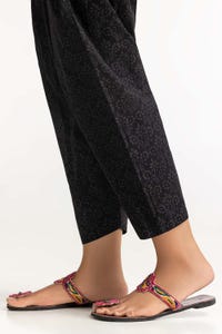 UAE -Black Dyed Cambric Screen Print Shalwar TR-24-02