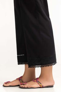 UAE -Black Dyed Cambric Embelished Trouser TR-24-05