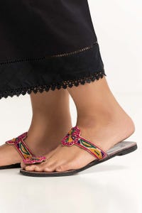 UAE -Black Dyed Cambric Embelished Trouser TR-24-05