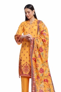 UAE -3 Piece Unstitched Printed Lawn Suit CLP-42145