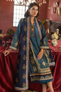 UAE -3PC Embroidered Khaddar Unstitched Suit K-32019