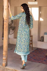 UAE -2PC Lawn Unstitched Printed Shirt Trousers Suit TL-32027 B
