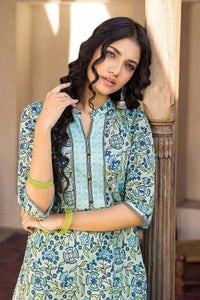 UAE -2PC Lawn Unstitched Printed Shirt Trousers Suit TL-32027 B