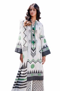 UAE -3PC Unstitched Jacquard Printed Suit with Denting Lawn Dupatta MJ-42046