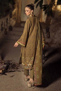 UAE -3PC Embroidered Digital Printed Karandi Unstitched Suit AY-32005