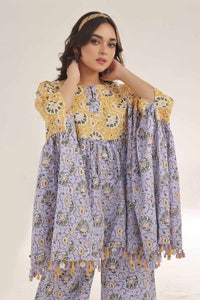 UAE -Unstitched Gold Printed Lawn Shirt SL-42035 A