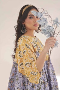 UAE -Unstitched Gold Printed Lawn Shirt SL-42035 A