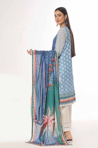 UAE -3 Piece Unstitched Embroidered Printed Lawn Suit CLP-42067