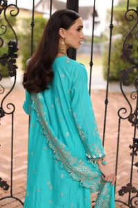 UAE -3PC Sequins Embroidered Lawn Unstitched Suit DN-32017