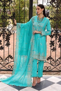 UAE -3PC Sequins Embroidered Lawn Unstitched Suit DN-32017