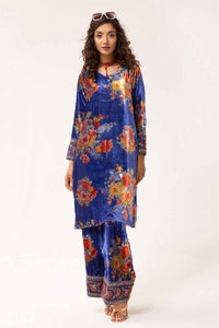 UAE -2 Piece Unstitched Hand Embroidered Velvet Suit VLT-42004