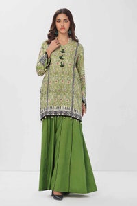 UAE -1 Piece Unstitched Printed Linen Shirt VS-42003