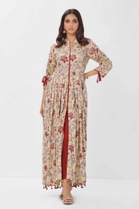 UAE -1 Piece Unstitched Printed Linen Shirt VS-42004