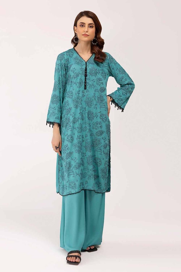 UAE -2 Piece Unstitched Embroidered Cotail Suit VT-42002