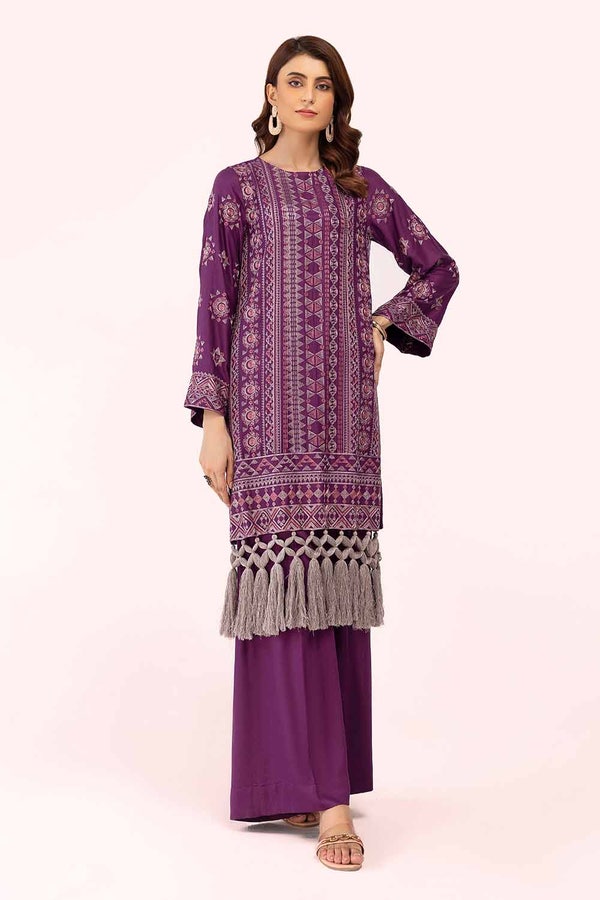 UAE -2 Piece Unstitched Embroidered Cotail Suit VT-42003