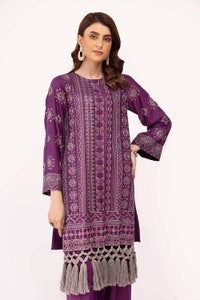 UAE -2 Piece Unstitched Embroidered Cotail Suit VT-42003