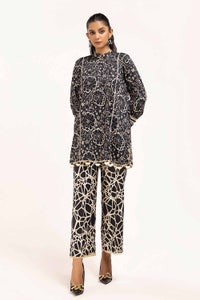 UAE -2 Piece Unstitched Printed Linen Suit VT-42005