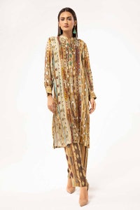 UAE -2 Piece Unstitched Printed Linen Suit VT-42007