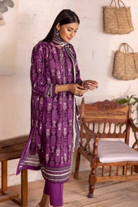 UAE -3PC Lawn Printed Unstitched Suit CL-32401 B