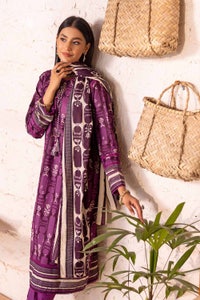 UAE -3PC Lawn Printed Unstitched Suit CL-32401 B